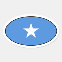 Somalia Flag Oval Sticker