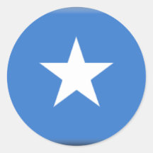Somalia Flag Round Sticker
