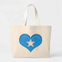 Somalia Heart Flag Canvas Bag