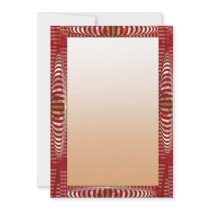Somber Gold n Silver Plate n Decorative Border Personalized Invitations
