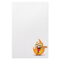 Sombrero Chile Chili Pepper Holds Up Pizza Stationery