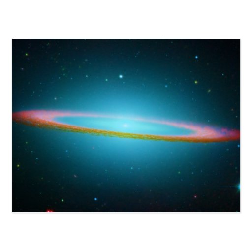 Sombrero Galaxy in infrared light Post Cards