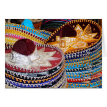 sombreros Muchas Gracias! Greeting Card