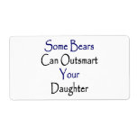 Some Bears Can Outsmart Your Daughter Personalized Shipping Label