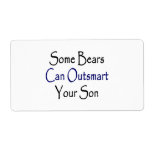 Some Bears Can Outsmart Your Son Custom Shipping Labels