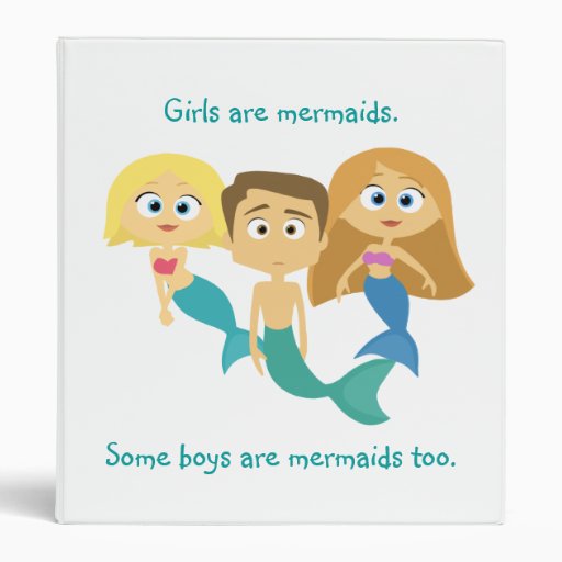 “Some Boys are Mermaids Too” Vinyl Binder