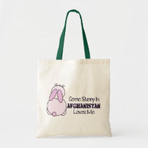Some Bunny In Afghanistan Loves Me Tote Bag