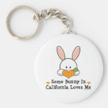 Some Bunny In California Loves Me Keyring Key Chain