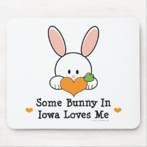 Some Bunny In Iowa Loves Me Mousepad