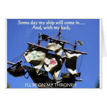 SOME DAY MY SHIP WILL COME IN 3 CARD