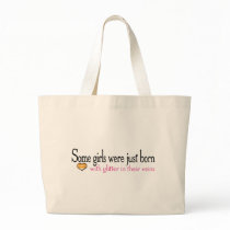 Some girls are born with glitter in their veins canvas bag