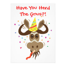 Some Gnu Stuff_Have You Herd The Gnus?! Personalized Invite