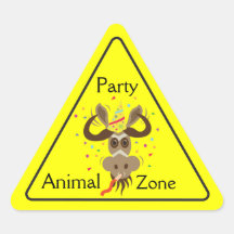 Some Gnu Stuff_Partier Gnu_Party Animal Zone Sticker