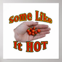 Some Like It Hot Cascabel Pepper Hand Pile Poster