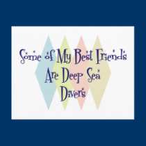Some of My Best Friends Are Deep Sea Divers postcards