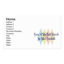 Some of My Best Friends Are Mad Scientists Business Card Template