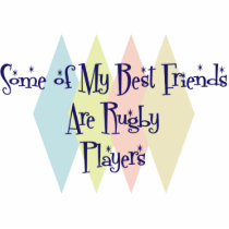 Some of My Best Friends Are Rugby Players photo sculptures