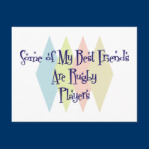 Some of My Best Friends Are Rugby Players postcards