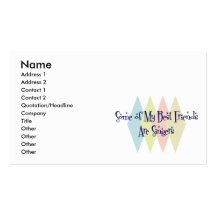 Some of My Best Friends Are Singers Business Card Templates