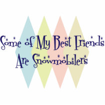 Some of My Best Friends Are Snowmobilers photo sculptures