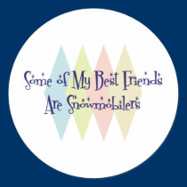 Some of My Best Friends Are Snowmobilers stickers