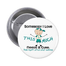 Somebody I Love - Cervical Cancer (Boy) Buttons