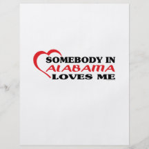 Somebody in Alabama Loves Me shirts Custom Flyer