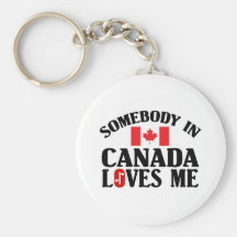 Somebody In Canada Key Chains