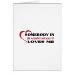 Somebody in Dearborn Heights loves me t shirt Greeting Card