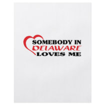 Somebody in Delaware Loves Me shirts Personalized Flyer