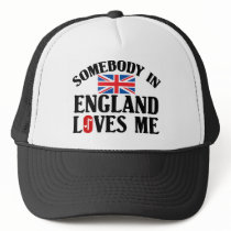 Somebody In England Loves Me Mesh Hats