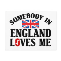 Somebody In England Loves Me Post Card