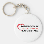 Somebody in Fayetteville loves me t shirt Key Chain
