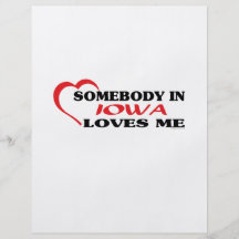 Somebody in Iowa Loves Me shirts Custom Flyer
