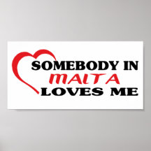 Somebody in Malta Loves Me Poster