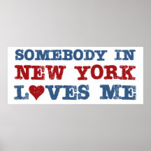 Somebody in New York Loves Me Poster