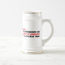 Somebody in United Kingdom Loves Me Mug