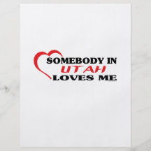 Somebody in Utah Loves Me shirts Personalized Flyer