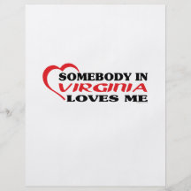 Somebody in Virginia Loves Me shirts Personalized Flyer