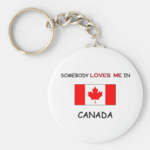 Somebody Loves Me In CANADA Key Chains
