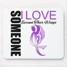 Someone I Love Earned Wings Domestic Violence Mousepads