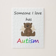 Someone I love has autism (boy bear) Puzzles