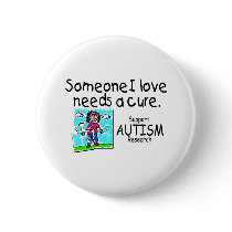 Someone I love Needs A Cure (Girl Crying) Buttons