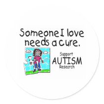 Someone I love Needs A Cure (Girl Crying) Stickers