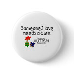 Someone I Love (Puzzle Pieces) Pinback Button