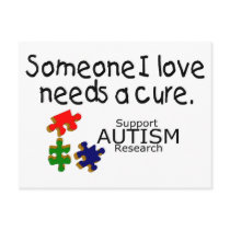 Someone I Love (Puzzle Pieces) Postcards