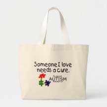 Someone I Love (Puzzle Pieces) Tote Bags