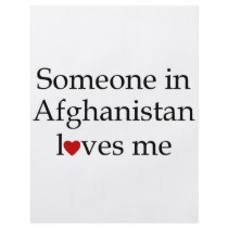 Someone in Afghanistan Loves Me Flyer Design