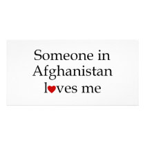 Someone in Afghanistan Loves Me Photo Greeting Card