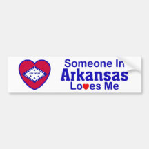 Someone In Arkansas Loves Me Bumper Stickers